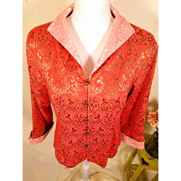 Shanghai Soho Women's Red Asian Jacket XXL - Picture 3 of 9